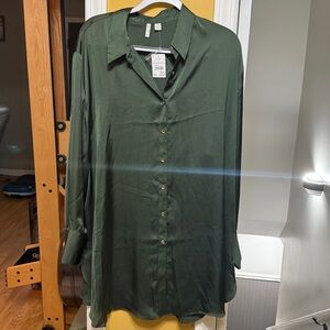 Cato Forest Green Blouse